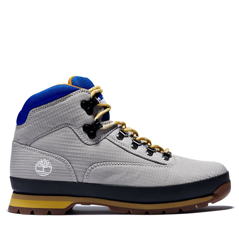 Timberland Mens Hiking Boots Euro Hiker Knit Mid - Grey - India AH7086139